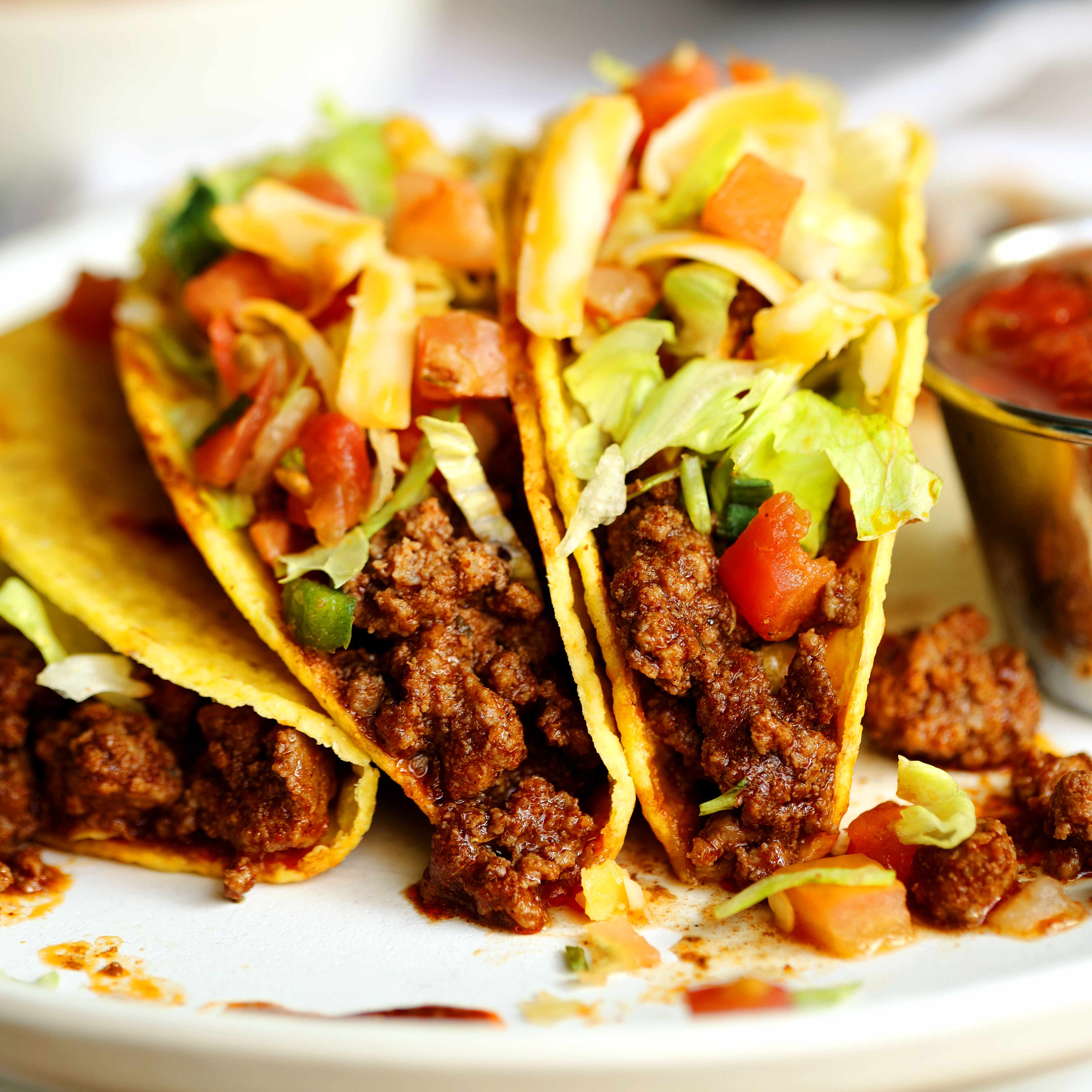 photo of beef tacos